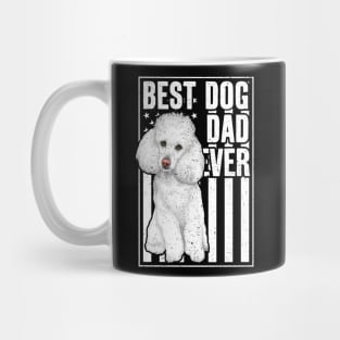 Best Dog Dad Ever White Poodle Mug